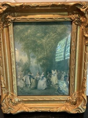 Gold Ornate Framed Home Art Print - Gold Frame